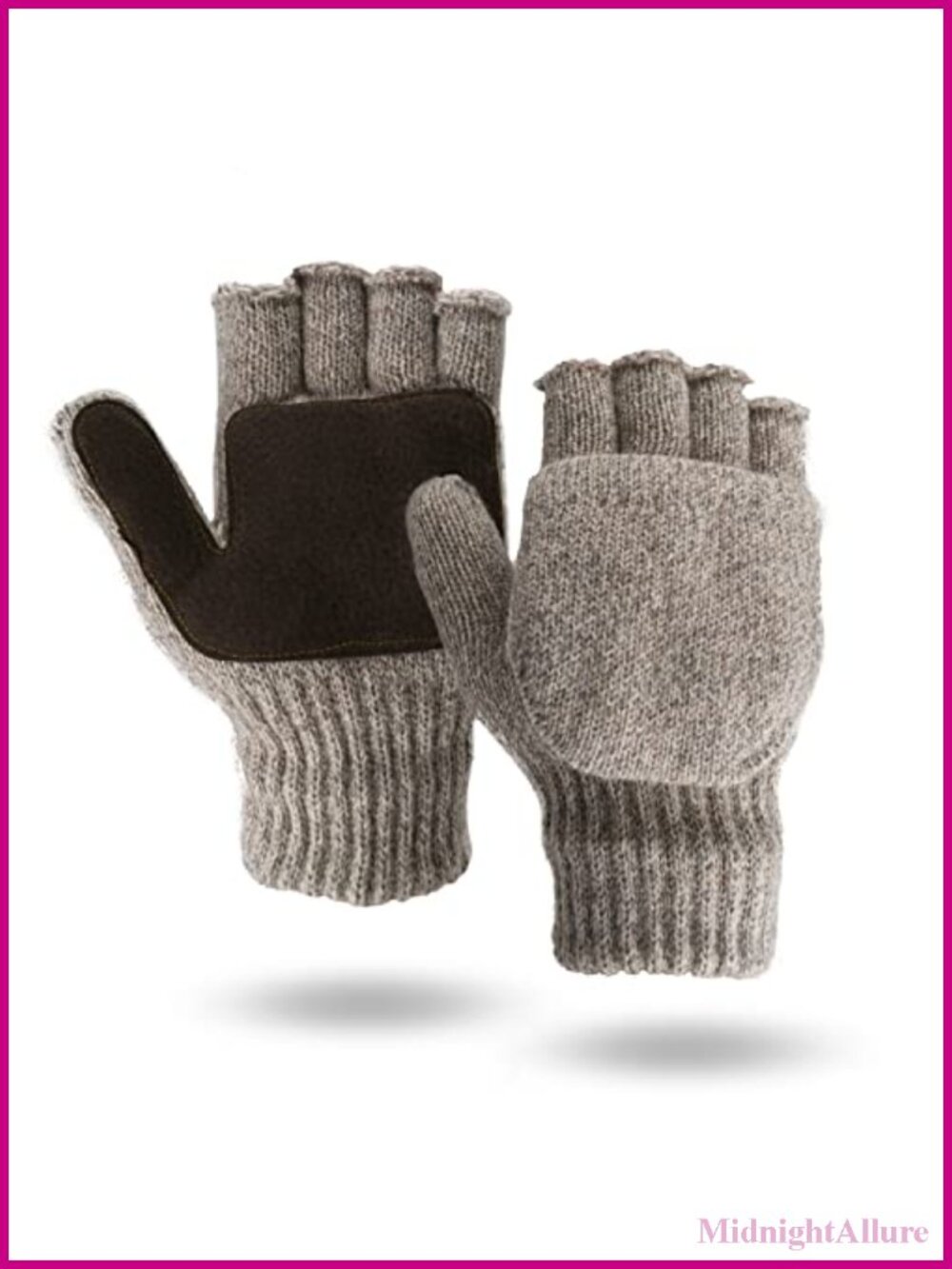 Rag Wool Glomitt Flip Mitten 3M Thinsulate Lined Tan